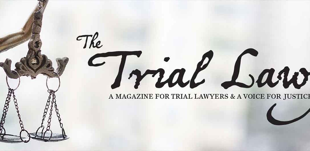 Davis Adams Featured in The Trial Lawyer