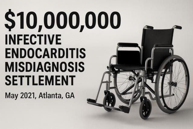 Infective Endocarditis Misdiagnosis Settlement May 2021